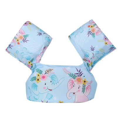 Adjustable Baby Swimming Life Jacket - Cartoon Foam Arm Sleeves with Safety Float Ring for Pool Training