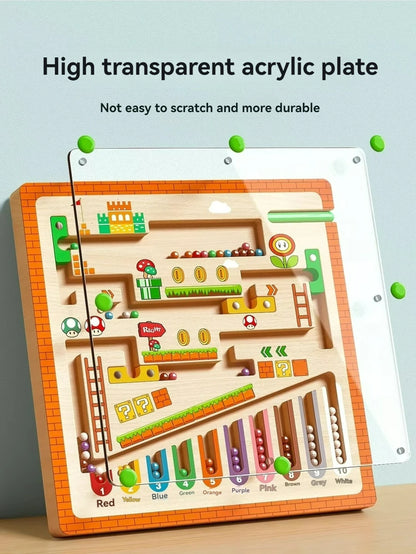 Magnetic Maze Walking Ball - Early Education Puzzle for 3+ Year Olds | Concentration, Logic & Writing Skills Training