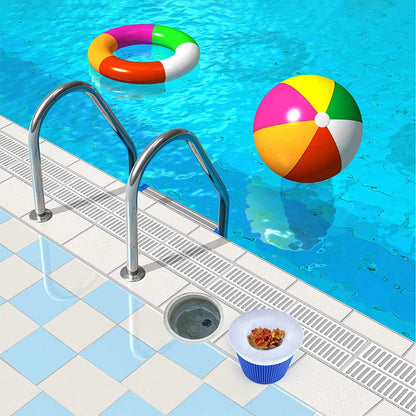 Reusable Nylon Mesh Pool Skimmer Socks - Filter Replacement Savers for Debris & Leaves Collection - Compatible with In-Ground & Above Ground Pools