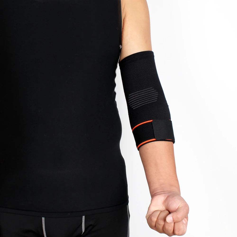 Compression Elbow Support Sleeve - Adjustable Brace for Tendonitis, Tennis Elbow, Golf & Joint Pain Relief