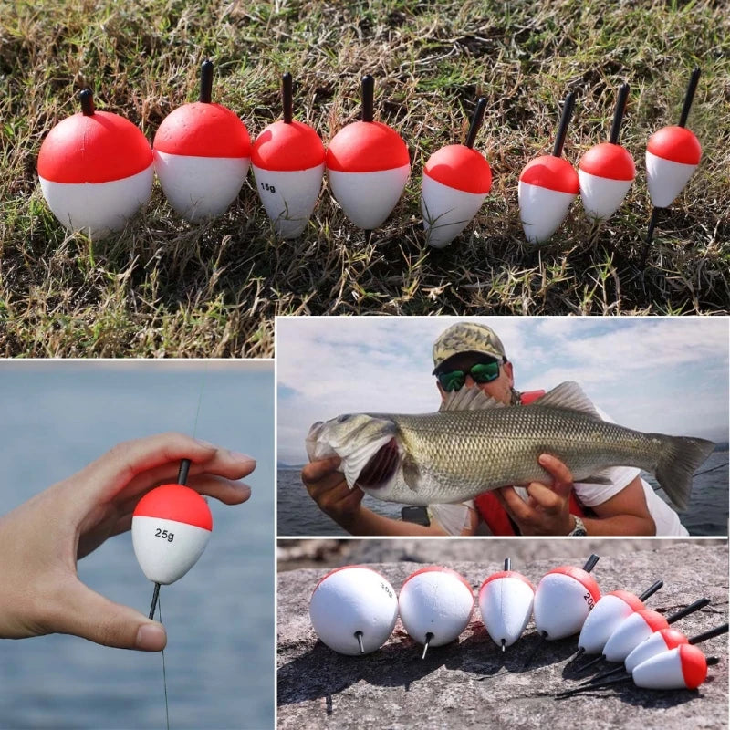 Premium Fishing Float Set - 5 Pieces, 8 Size Options, High Quality
