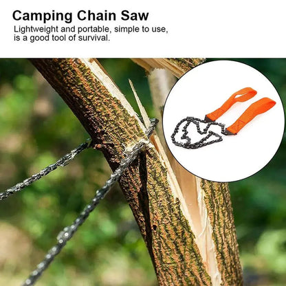 Portable Chain Saw - Hand Rope Saw for Tree Cutting & Outdoor Camping