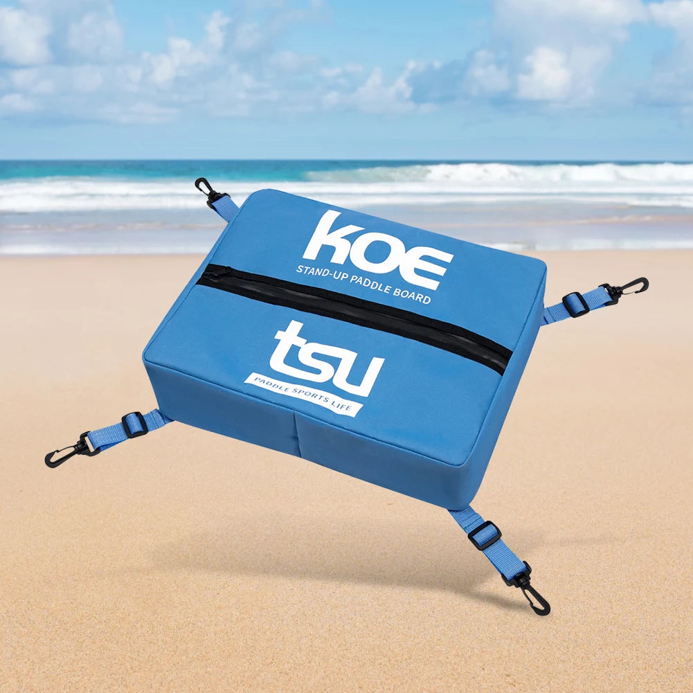 Adjustable Paddleboard Deck Cooler Storage Bag - Sealed Zipper Food Bag for Stand-Up Paddle Boards