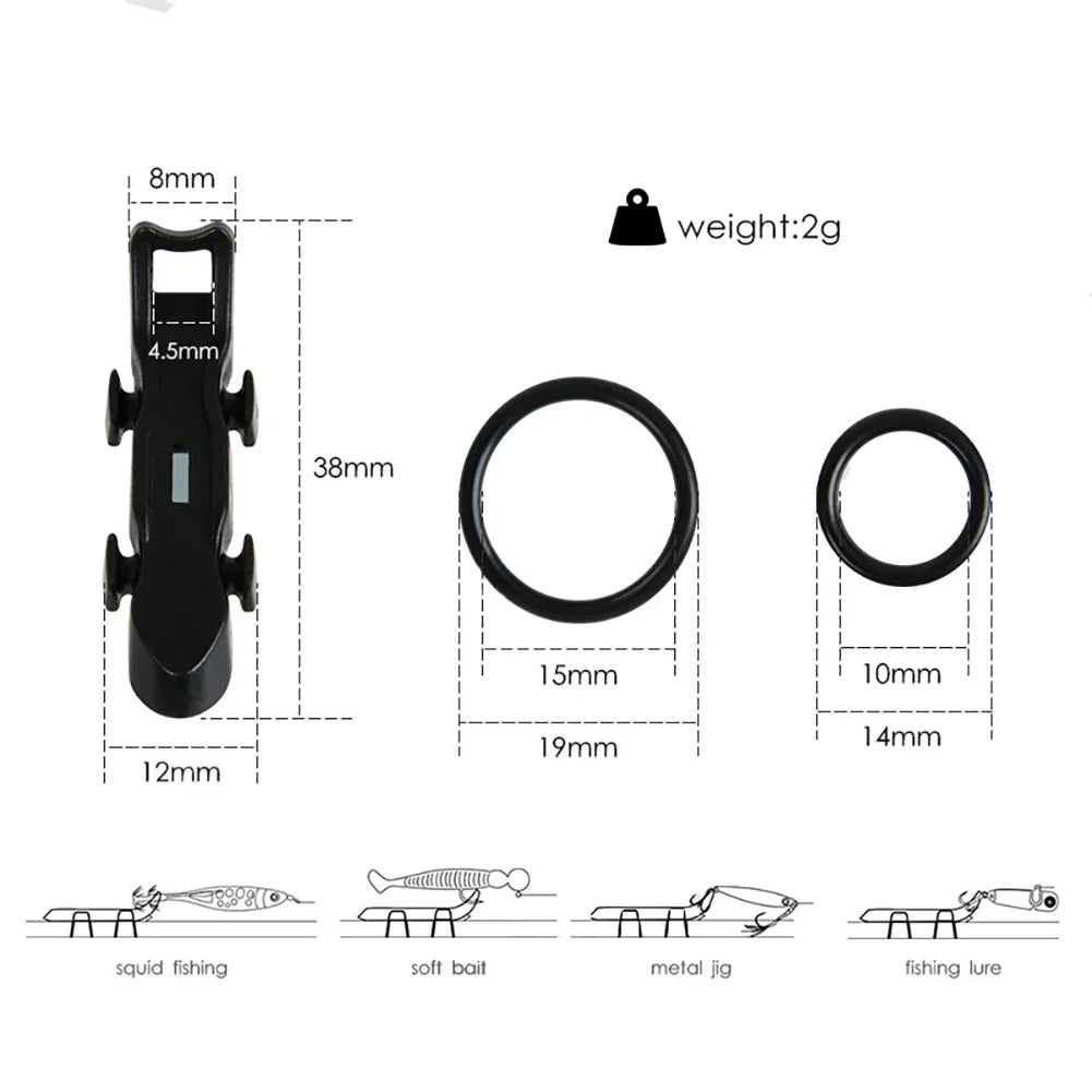 Magnetic Fishing Rod Hook Keeper Set - 1-5 Pieces Lure Bait Holder Safety Accessories for Fishing Pole Tools