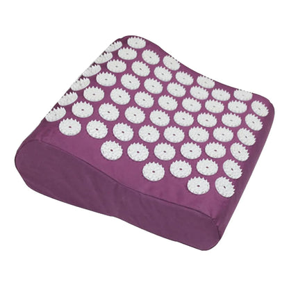 Rectangle Acupressure Back Pillow - Large Touchpoints for Lower Back Pain Relief, Washable Stress Relief Cushion