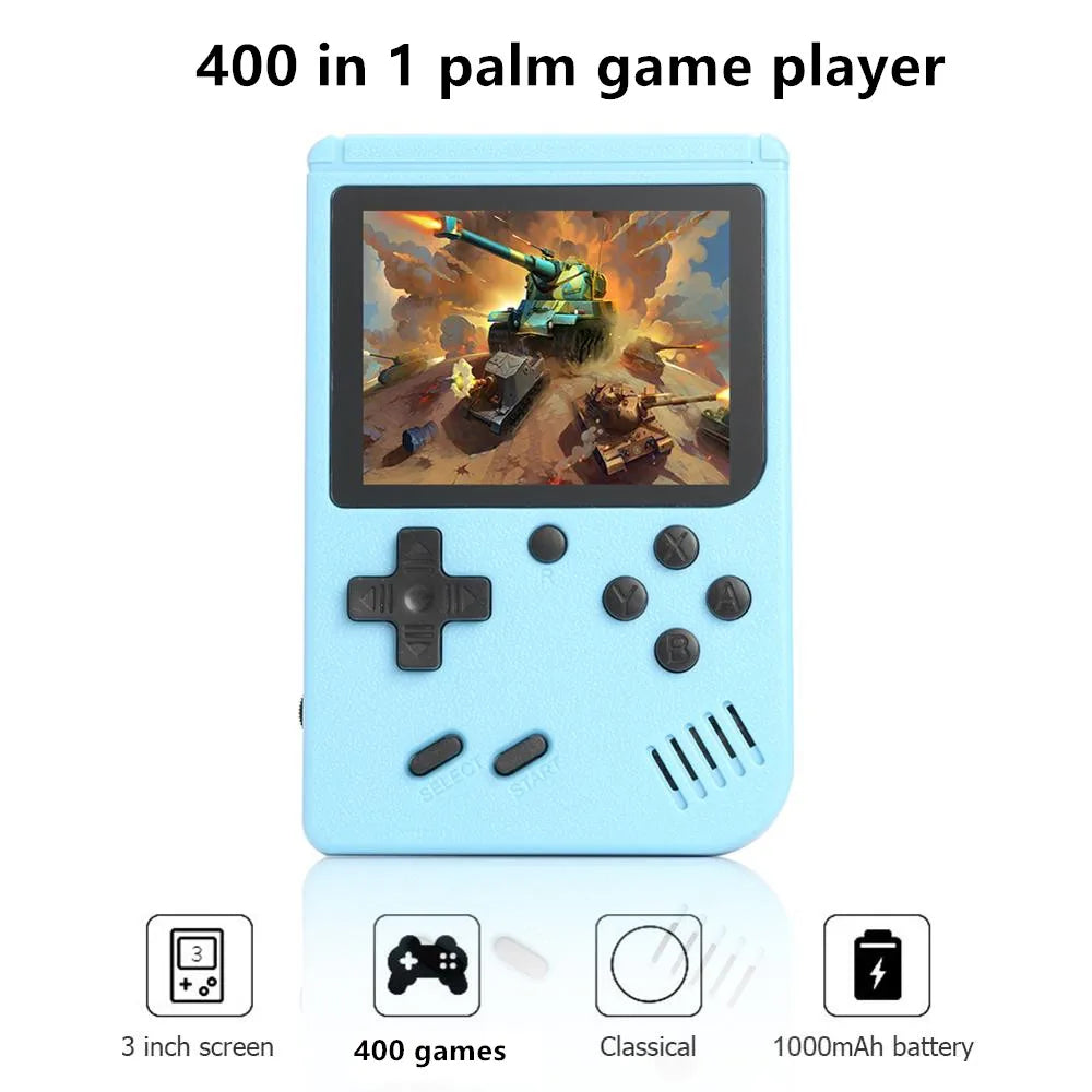 Portable Retro Handheld Game Console - 400 Classic Games - 8-Bit 3.0 Inch Color LCD Screen