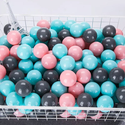 Colorful Ocean Ball Pit Balls - Eco-Friendly Non-Toxic Plastic Play Balls 5.5cm (50pcs Love & Star Shapes)