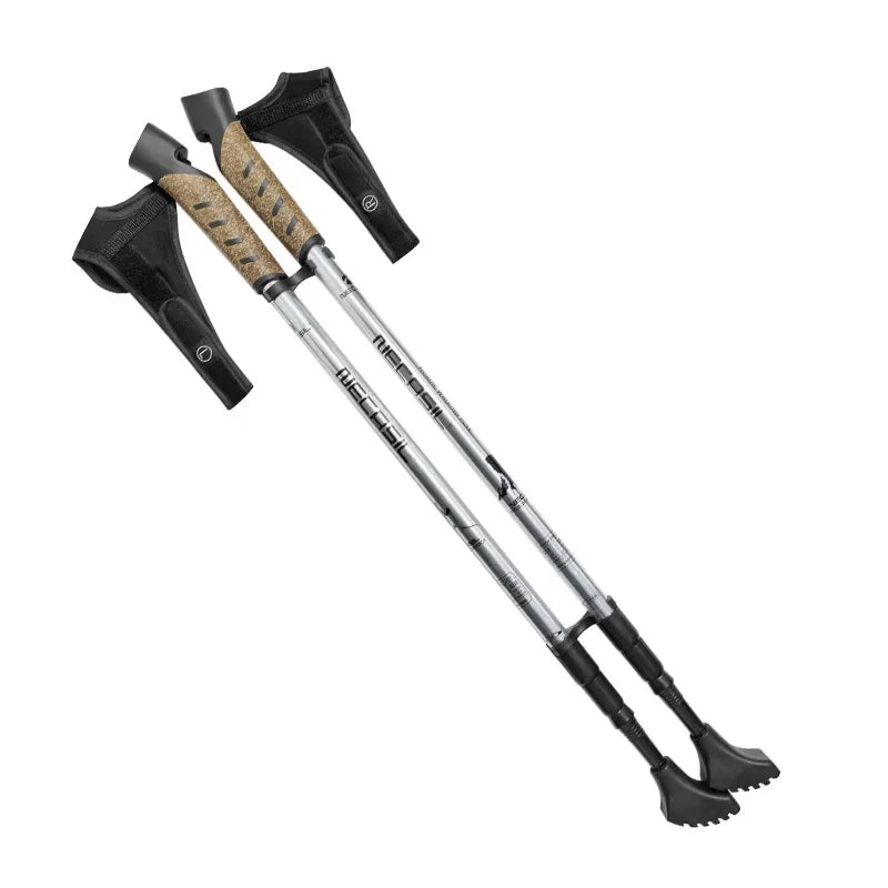 Nordic Walking Poles Set - 2PCS Telescopic Trekking Poles - 7075 Aluminum Alloy Hiking Sticks
