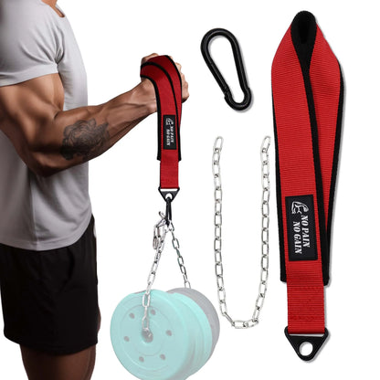 Professional Arm Wrestling Training Strap - Nylon & Polar Fleece Wrist Exerciser for Forearm & Bicep Strength