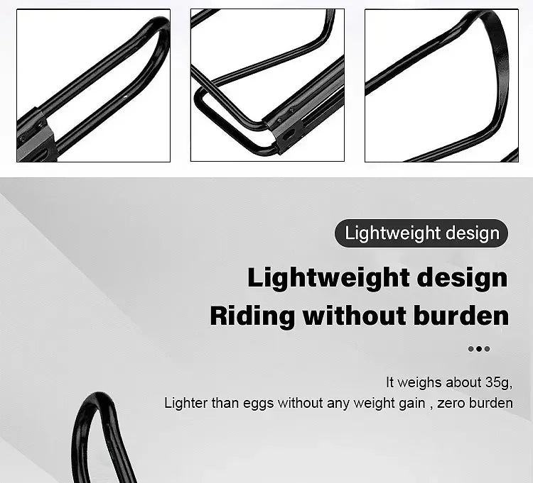 Aluminum Alloy Bicycle Bottle Holder - Lightweight Foldable Cage Mount for Mountain, Road & Folding Bikes - Universal Fit