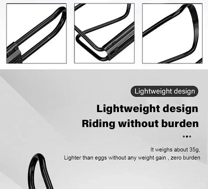 Aluminum Alloy Bicycle Bottle Holder - Lightweight Foldable Cage Mount for Mountain, Road & Folding Bikes - Universal Fit