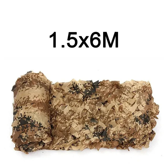 Oxford Polyester Camouflage Netting - 1.5m Wide Camo Net for Hunting, Shooting, Camping & Outdoor Concealment