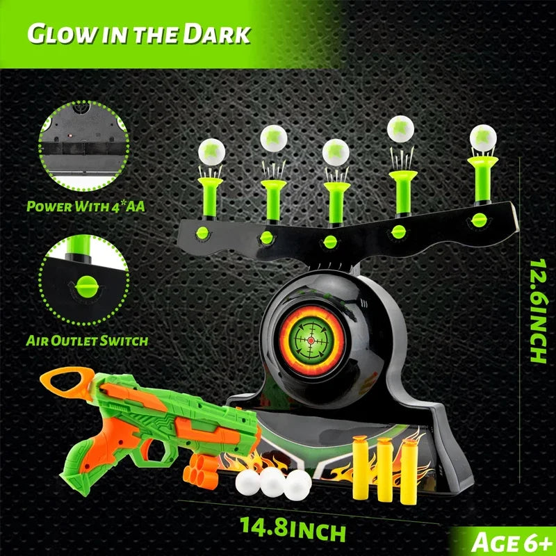 Luminous Electric Floating Target Shooting Set - Soft Foam Competition Game for Kids