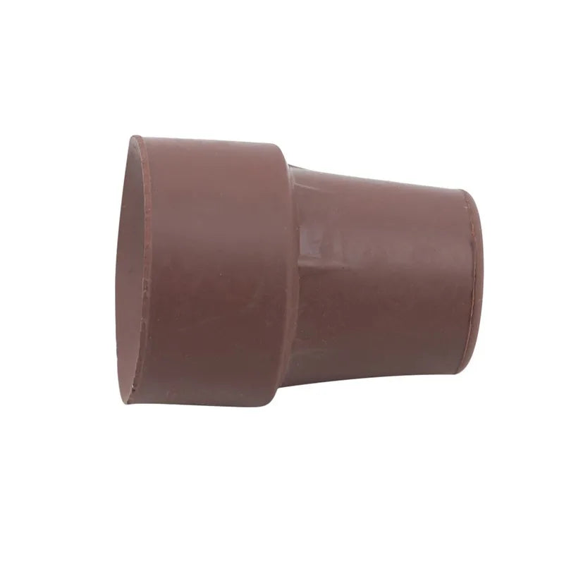 Heavy Duty Rubber Walking Stick Ferrule - Metal End Cap Cover for Canes, Crutches & Hiking Sticks (1-3 Pack)