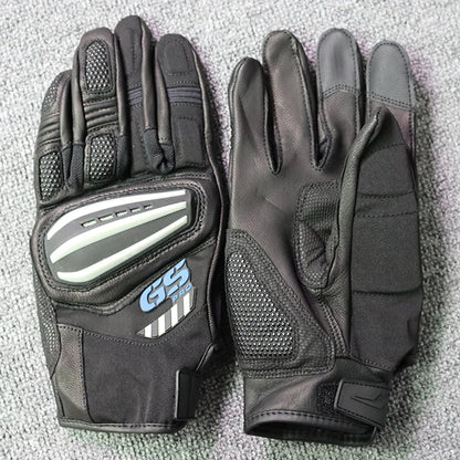 BMW Rally GS Motorcycle Racing Gloves - Touch Screen Off-Road Motocross Gloves