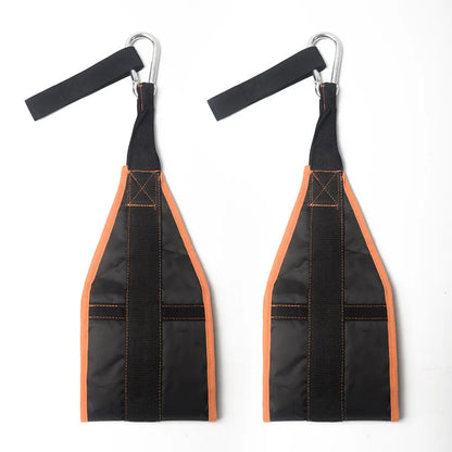 Heavy Duty AB Sling Straps - Rip-Resistant Suspension Trainer Pair for Pull-Up Bar Hanging Leg Raises - Home & Gym Fitness Equipment