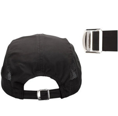 Quick-Dry Mesh Running Cap - Adjustable Breathable Baseball Visor for Outdoor Sports