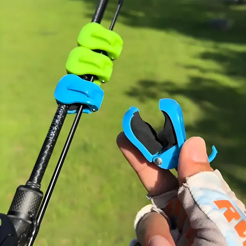 2-Piece Fishing Rod Clip Holder - 2pcs Quick-Attach Tool-Free 1-Hand Secure Grip Tackle Organizer for Freshwater Rods