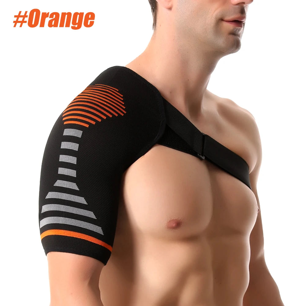 Compression Shoulder Brace - Adjustable Support for Rotator Cuff, Tendonitis, Dislocation & Shoulder Injuries (Men & Women)
