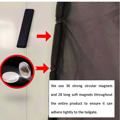 SUV & RV Tailgate Mosquito Net - Magnetic Mesh Curtain, Breathable & Eco-Friendly