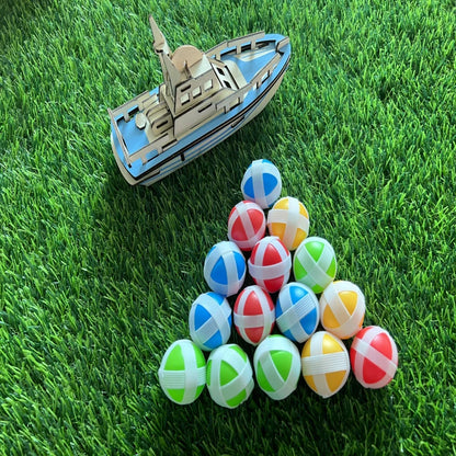 12PCS Kids Sucker Sticky Ball Toy - Outdoor Sports Catch Ball Game Set