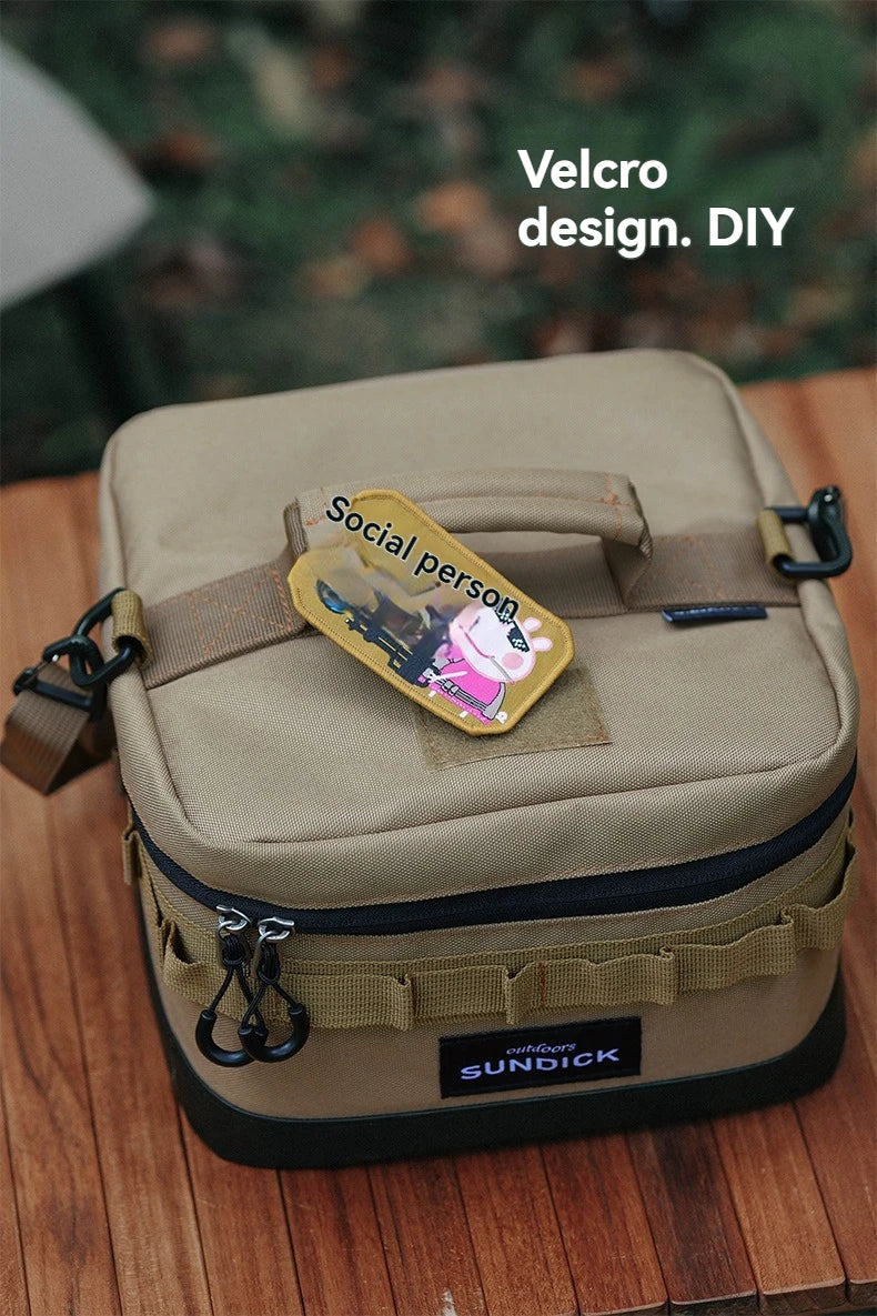 Premium 900D Waterproof Thermal Picnic Cooler Bag - Large Camping Travel Organizer for BBQ & Outdoor Family Activities