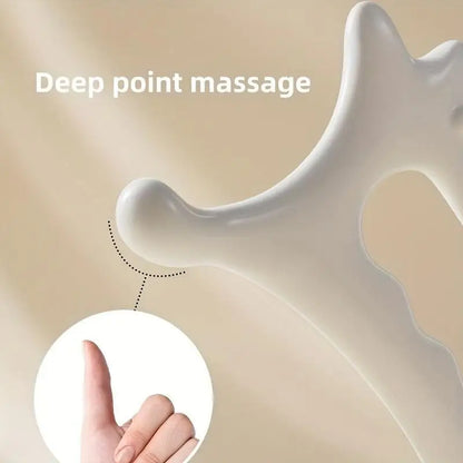 Handheld Ergonomic Gua Sha Massage Tool - Versatile Non-Ceramic Face & Body Beauty Relaxation Board