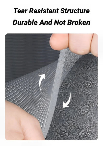 Eco-Friendly TPE Foldable Yoga Mat - Double-Sided Non-Slip Travel Exercise Mat for Pilates & Floor Workouts