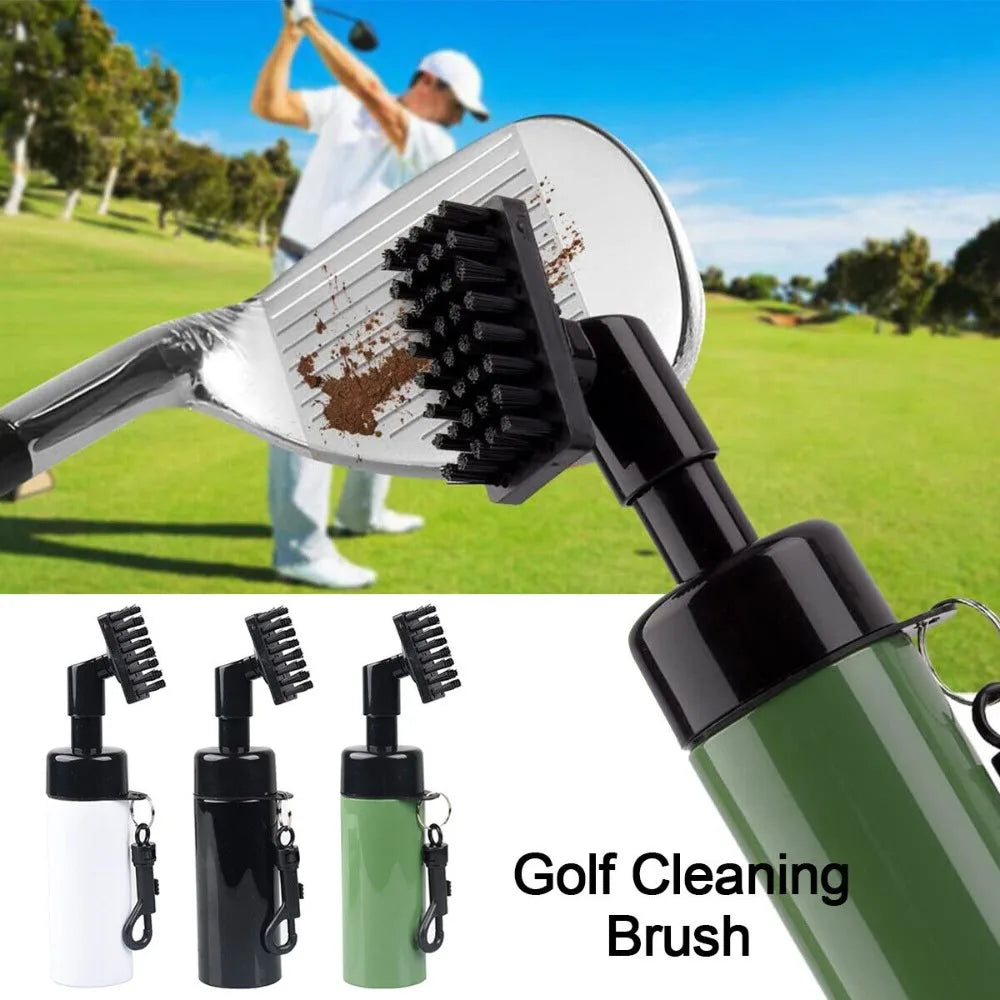Professional Golf Club Groove Cleaner with Integrated Water Spray System