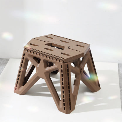 Portable Folding Camping Stool - High Load Bearing Outdoor Chair for Fishing, Beach & Camping