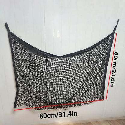 Large Capacity Slow Feed Hay Net - Hanging Feeder Bag for Horses, Goats & Sheep