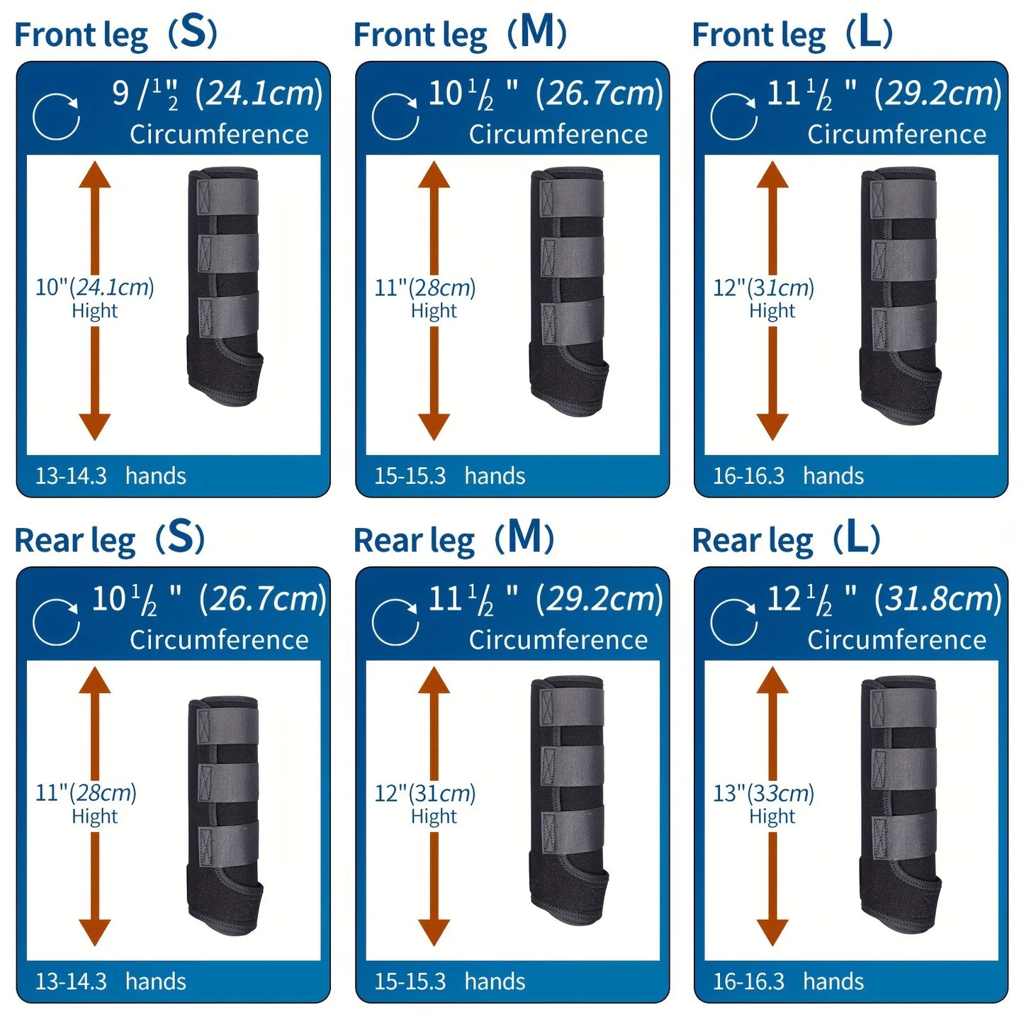 2PCS Equestrian Horse Leg Boots - Anti-Collision Racing Protection with Neoprene Material for Soft Shock Absorption