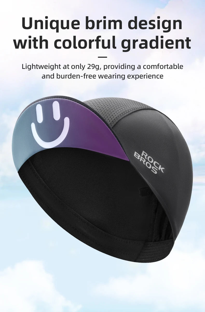 Ultra-Light Mesh Cycling Cap - Breathable Ice Silk Sun Protection Hat - Classic Team Bike Cap