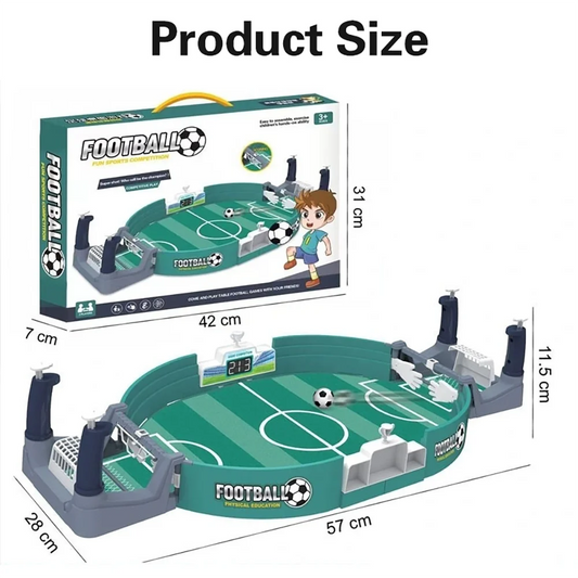 Mini Tabletop Soccer Game - Portable Desktop Foosball for Family & Friends