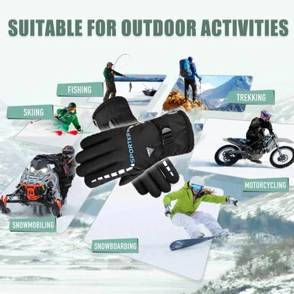 Waterproof Anti-Slip Winter Cycling Gloves - Outdoor Sports & Motorcycle Riding