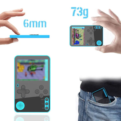 Portable Retro Handheld Game Console - 500 Classic Games - LCD Screen - Rechargeable - Gift for Kids & Adults