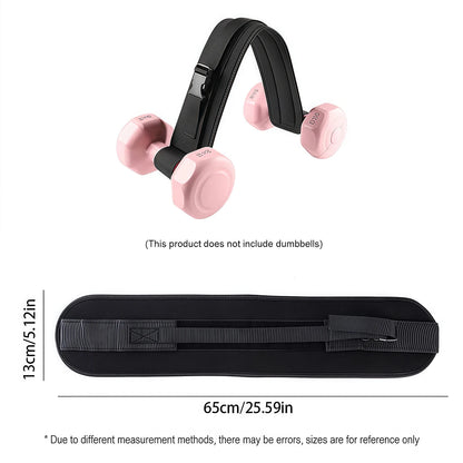 Hip Bridge Belt - Weightlifting Assist Strap for Squats, Planks, and Dumbbell Training with Hip Protection