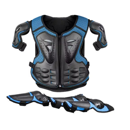 Youth Body Protection Armor Vest for Kids 1-1.7M - Motocross, Skiing & Skating Protective Gear