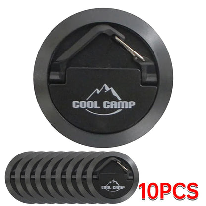 Multi-Purpose Magnetic Camping Hook - Portable Tent Ceiling Clamp with Suction Cup for Outdoor Rope & Lamp Storage