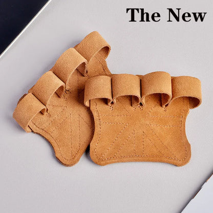 Premium Leather Weight Lifting Gloves - Palm Protection for Men & Women - Fitness Training Grips for Weightlifting, Pull-Ups & Gymnastics