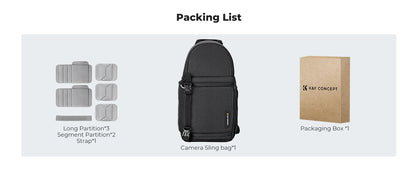 Camera Sling Backpack 10L - Waterproof DSLR/SLR Photography Bag