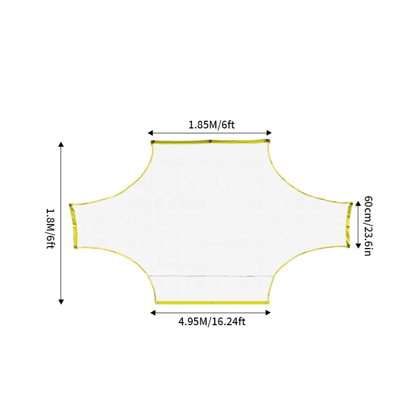 Portable Soccer Practice Goal Net - Professional Training Gate for 5v5, 7v7 & 11v11 (Outdoor Goalkeeping & Shooting Practice)