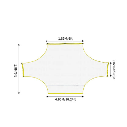 Portable Soccer Practice Goal Net - Professional Training Gate for 5v5, 7v7 & 11v11 (Outdoor Goalkeeping & Shooting Practice)