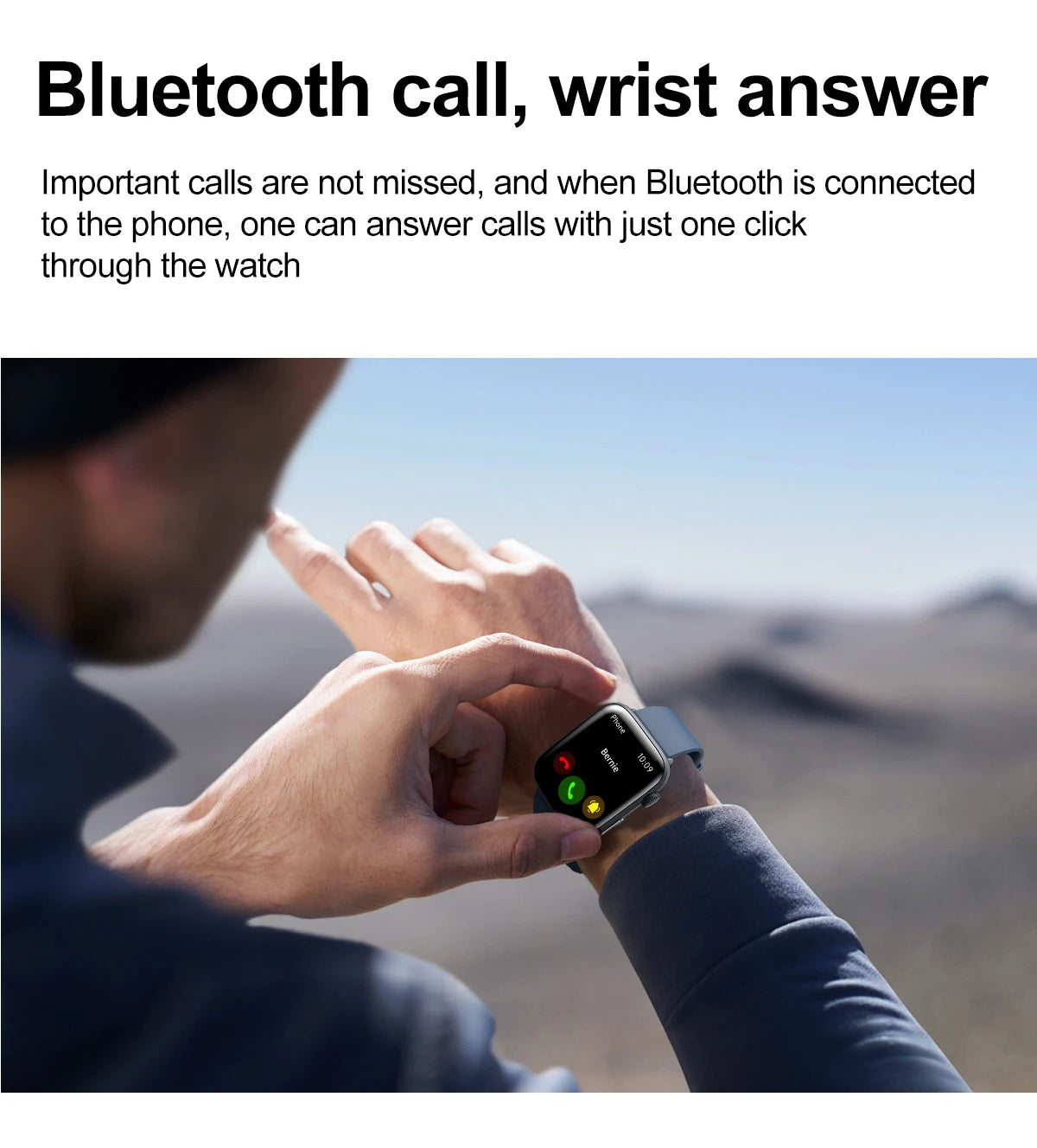 AI Smart Health Watch - HRV+PPG Blood Pressure & Heart Rate Monitor with IP68 Waterproof & NFC