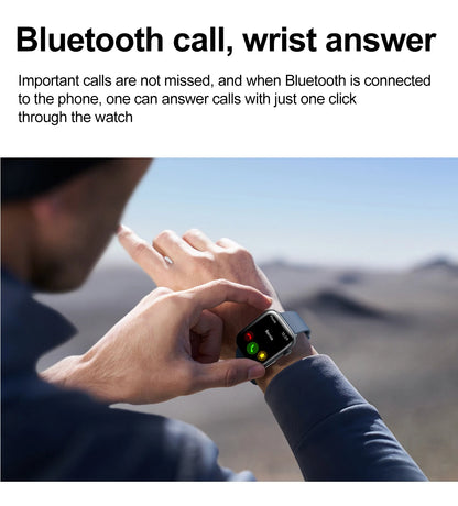 AI Smart Health Watch - HRV+PPG Blood Pressure & Heart Rate Monitor with IP68 Waterproof & NFC