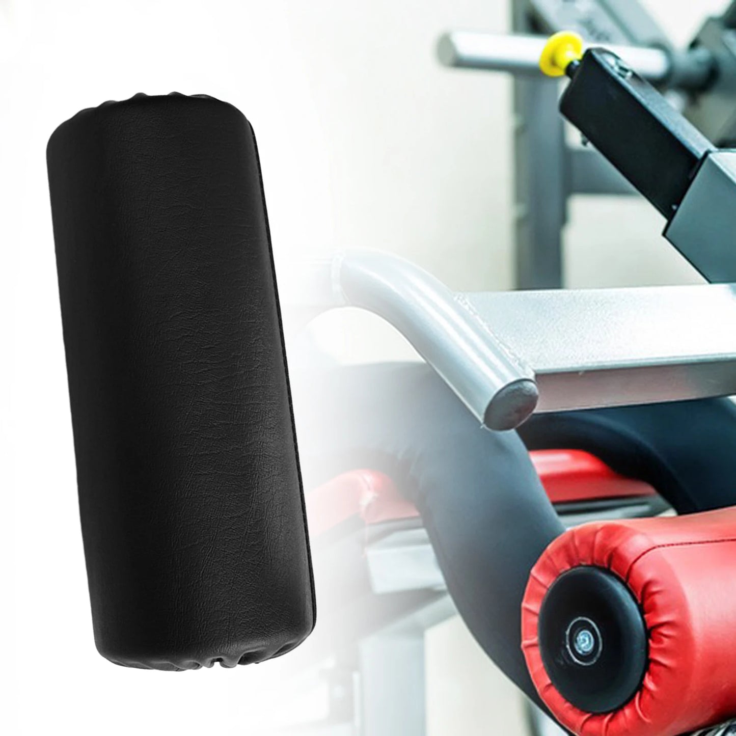 PU Leather Foam Foot Pad Roller 20cm Replacement Sponge Roller for Home Gym Fitness Exercise Machines