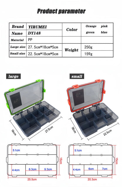 Premium Large Capacity Fishing Tackle Storage Box - Complete Fishing Accessories Organizer with Hook, Lure & Bait Compartments for Carp Fishing Equipment