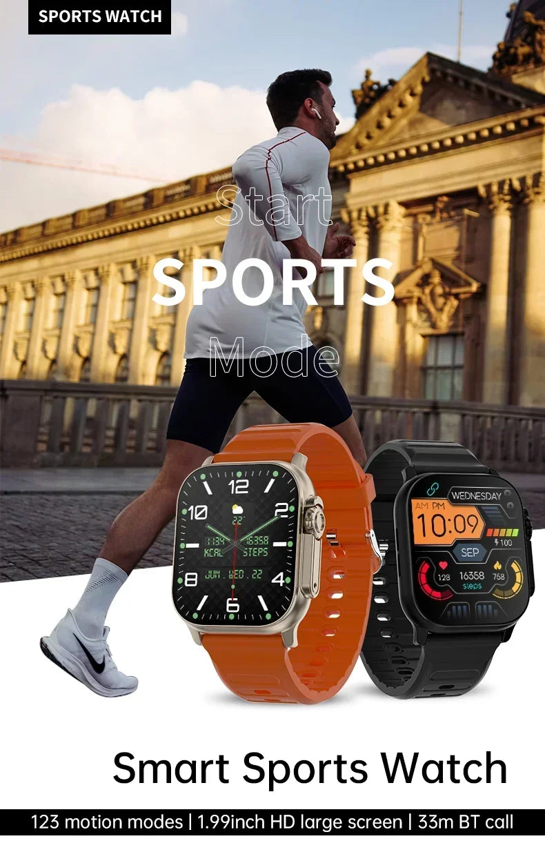 Ultra Series Sport Smart Watch 49mm | BT Calling, NFC, Health Tracking
