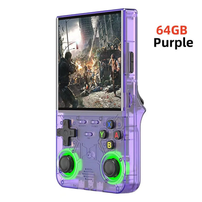 Retro Handheld Game Console R36S - 3.5" IPS Screen - 128GB Storage - Linux System - Portable Pocket Player (R36 Ultra/PRO)