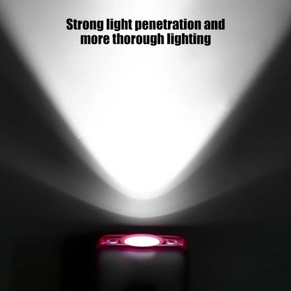 Rechargeable LED Hat Clip Light - XPG+COB 200LM Outdoor Headlamp with 1200mAh Battery, USB/Type-C Charging for Hiking, Emergency & Car Use